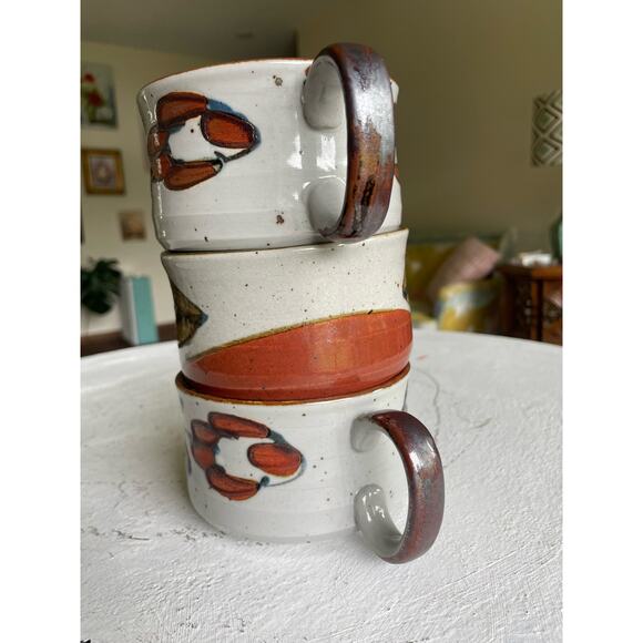 3 Vintage Octagiri Floral Soup Cup Coffee Mug - Picture 11 of 14